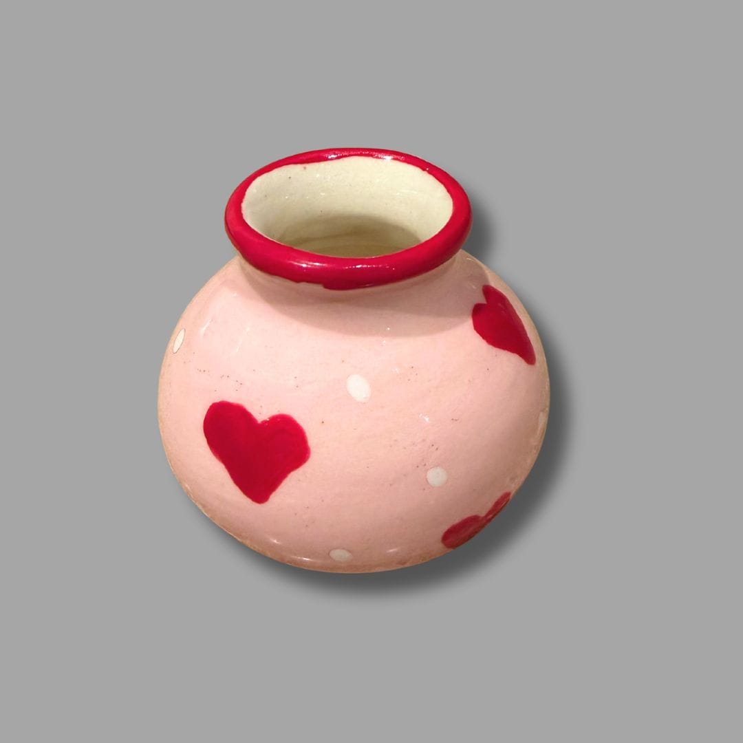 Sweet Heart Small Round Vase