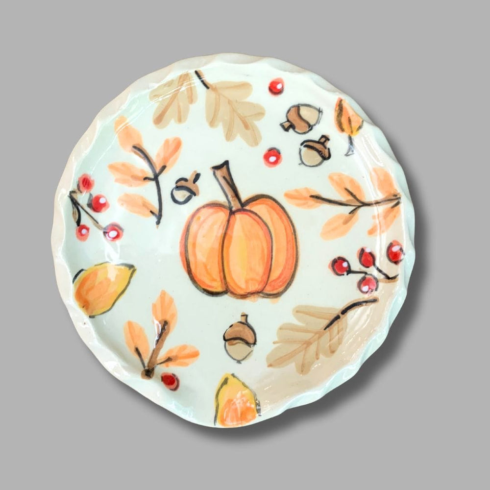 Pumpkin Autumn Spice Round  Spoon Rest