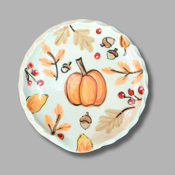 Pumpkin Autumn Spice Round  Spoon Rest