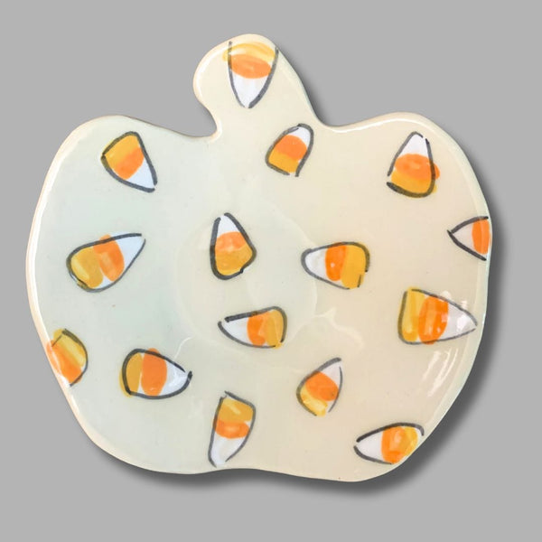 Pumpkin  Candy Corn Trinket Tray