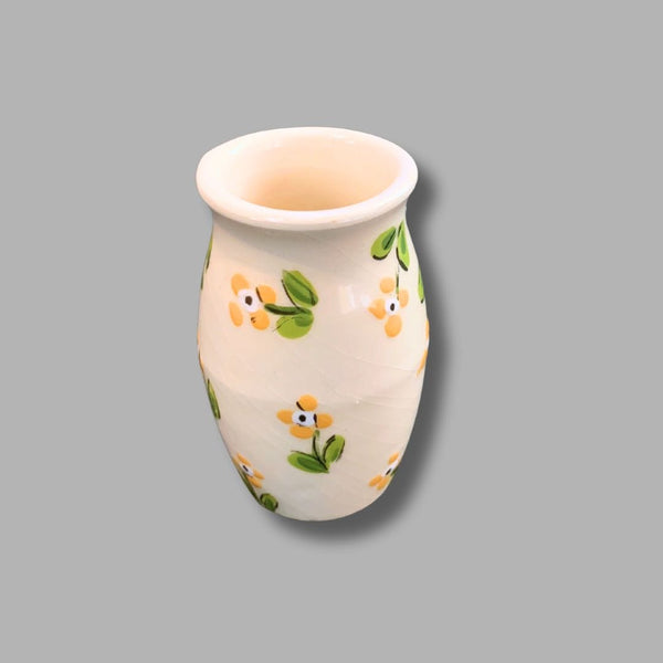 Yellow Flower Small Tall Vase