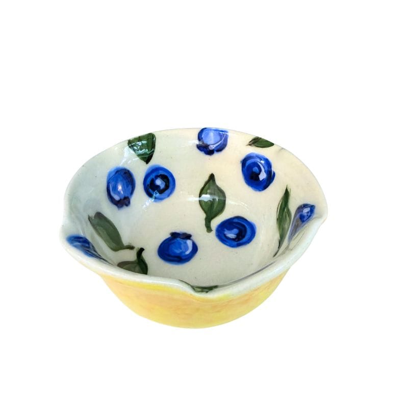 Lemon Blue Berry Dip Bowl