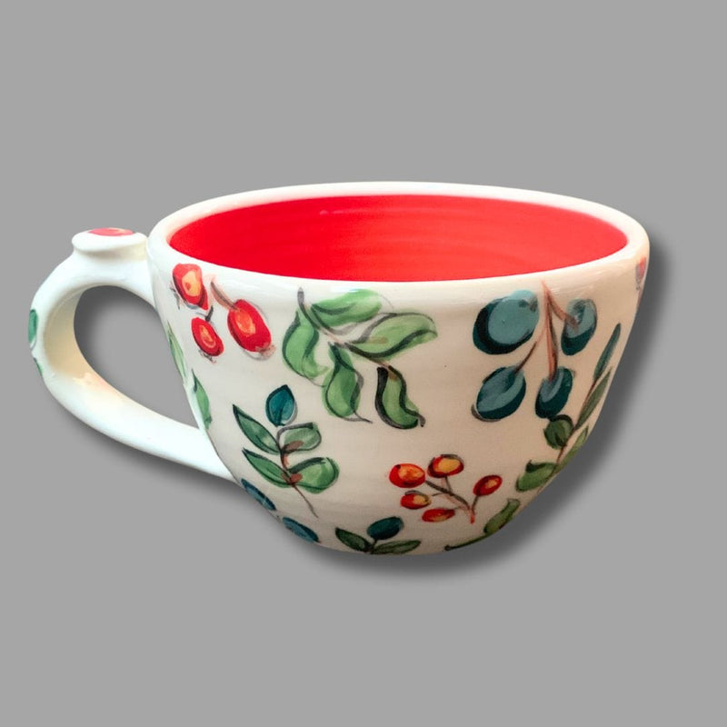 New! Winter Berry Latte/ Soup Mug