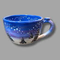 New! Winter Night Sky Latte/ Soup Mug