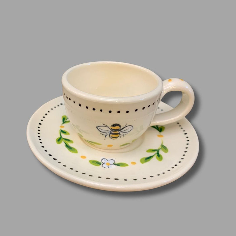 Bee Espresso Cup and Saucer