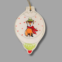 New Winter Fox Bulb Ornament