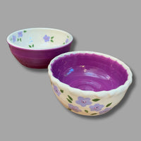 Nesting Dip Bowls: Lavendar set of 2