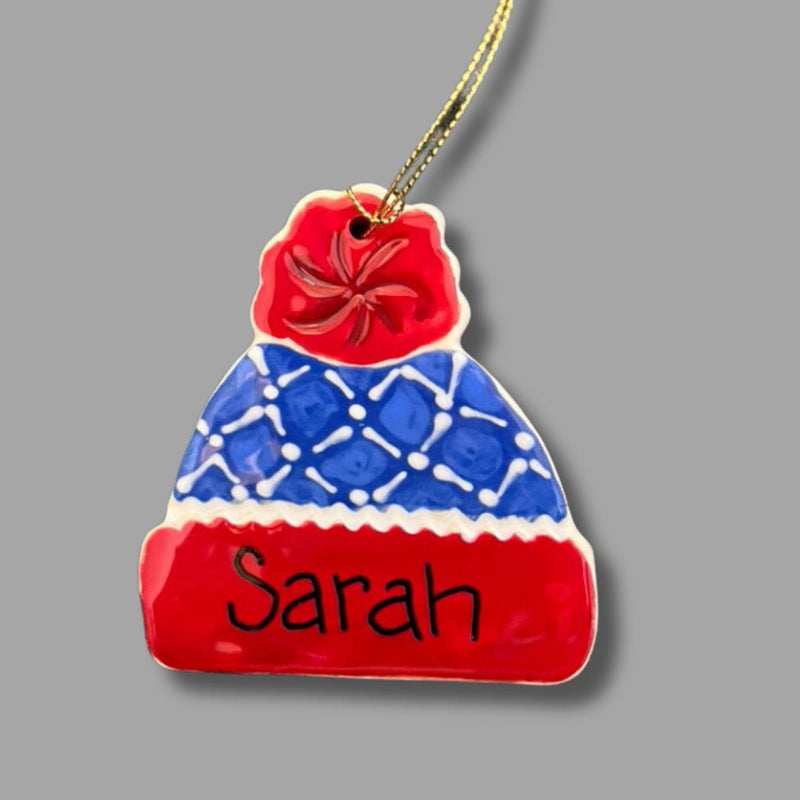 Red and Blue Hat Ornament
