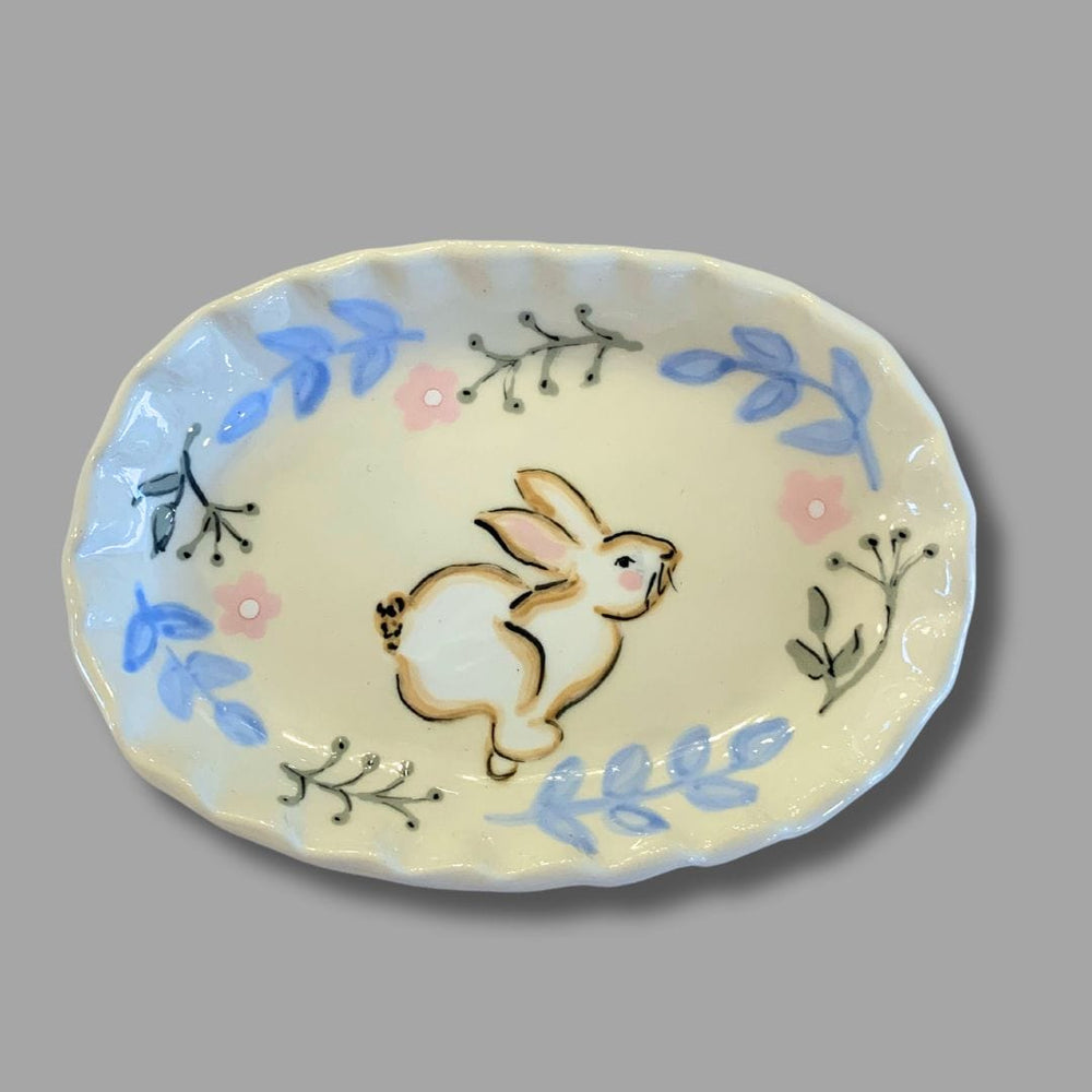 Soft Bunny Oval Small Tray