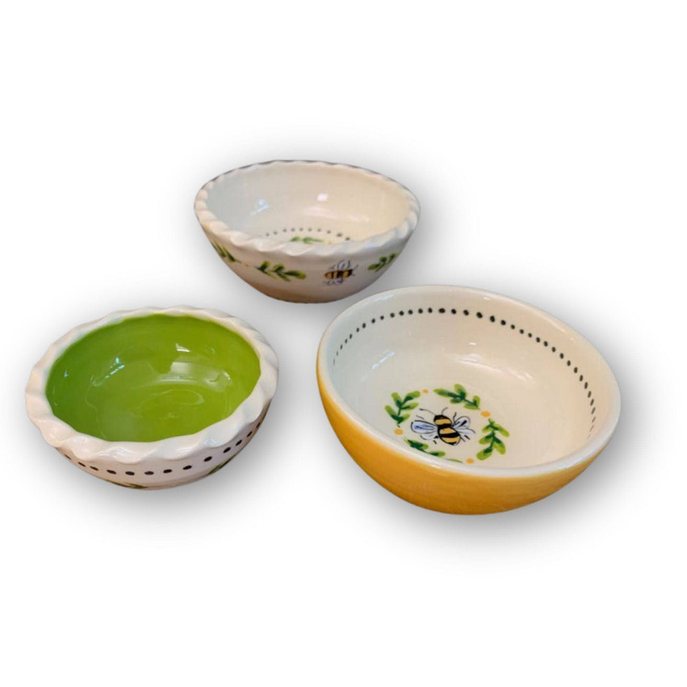 Bee Nesting Dip Bowls: set of 3