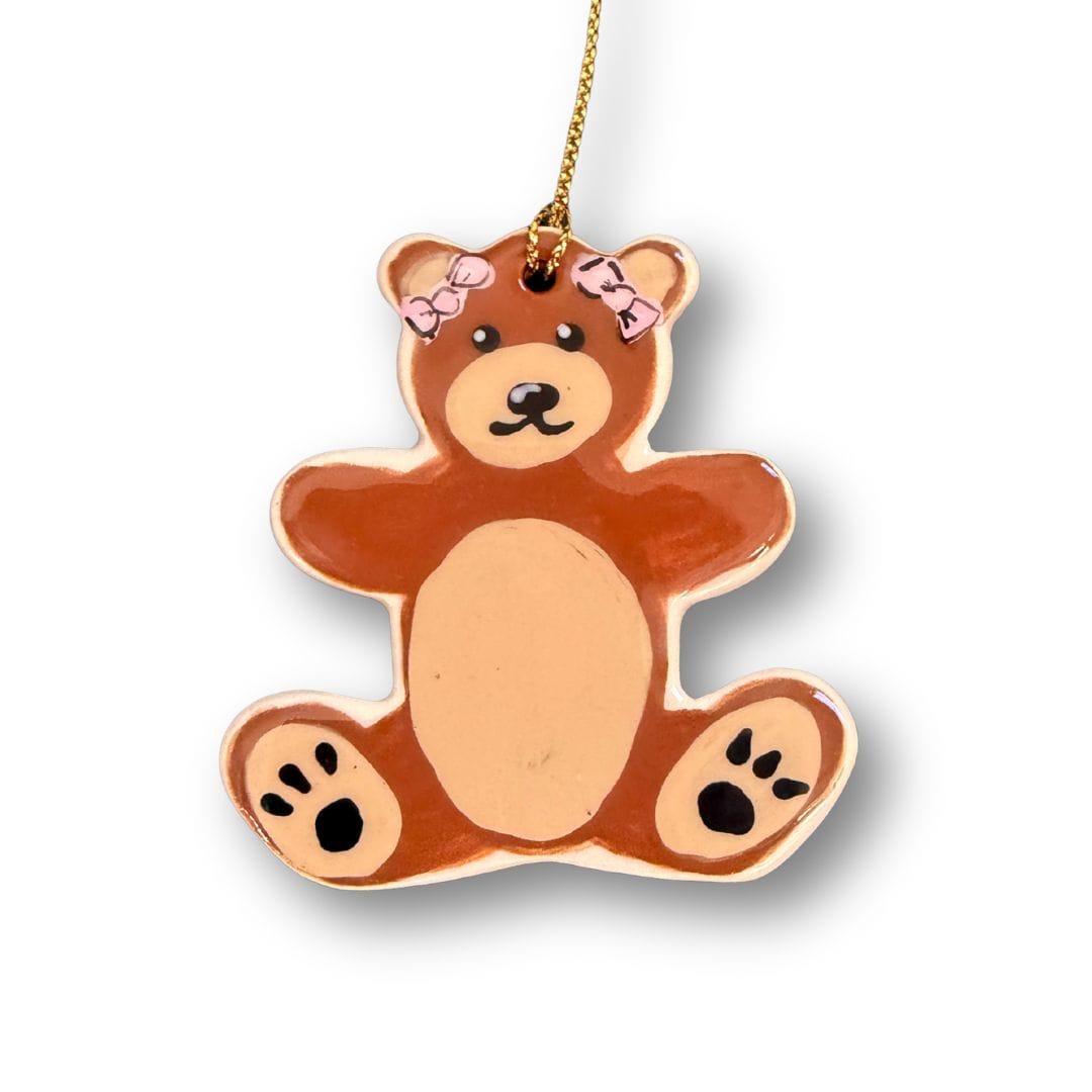 Pink Teddy Bear Ornament
