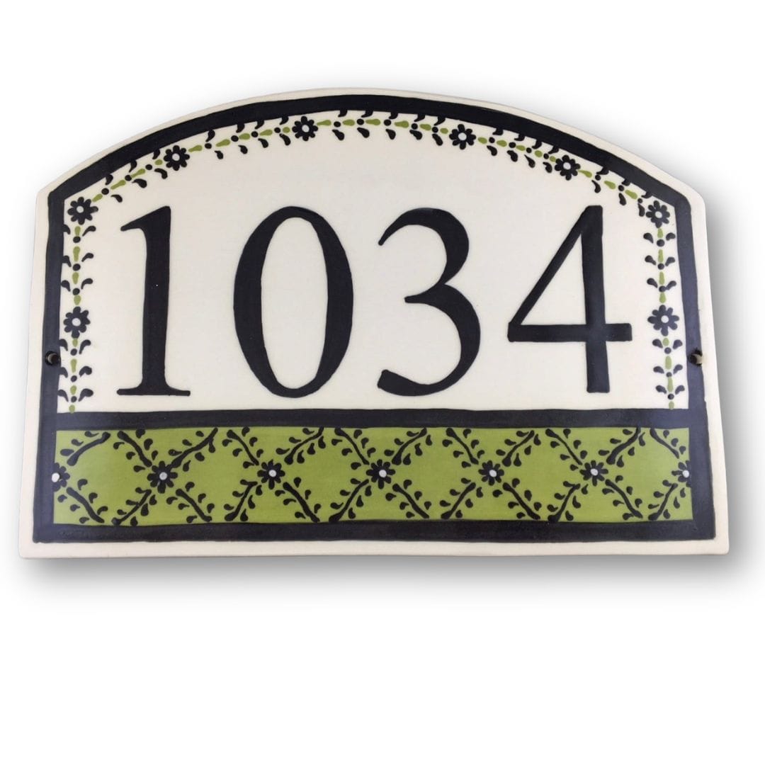 French Lattice Address Tile (options)