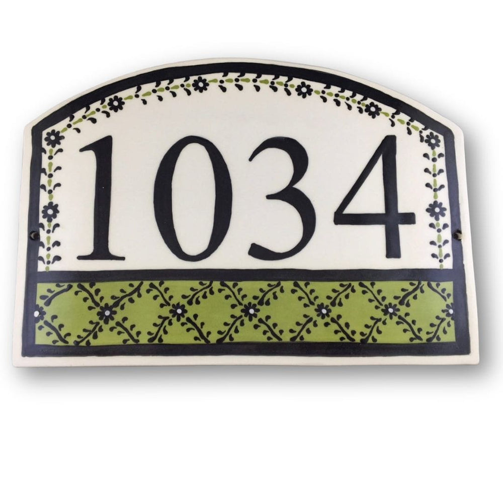 French Lattice Address Tile (options)