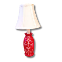 Red Scandinavian Small Slim Lamp