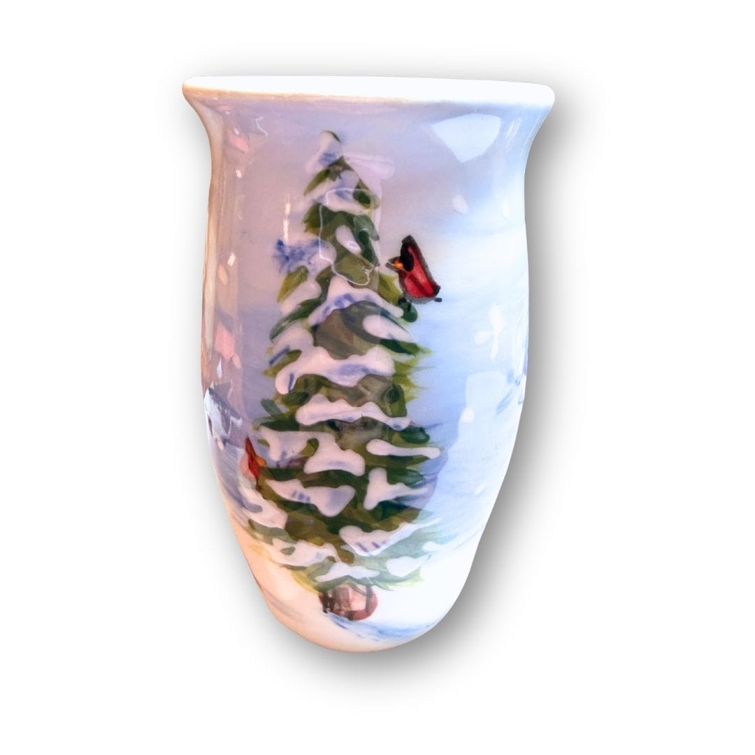 Winter Tree Pencil Vase