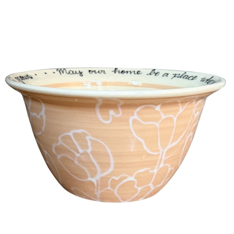 Full Color Simple Floral Medium Blessing Bowl (options)