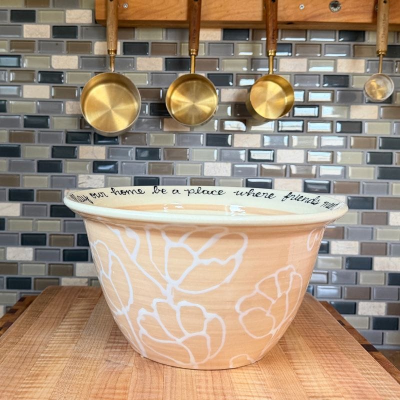 Full Color Simple Floral Medium Blessing Bowl (options)