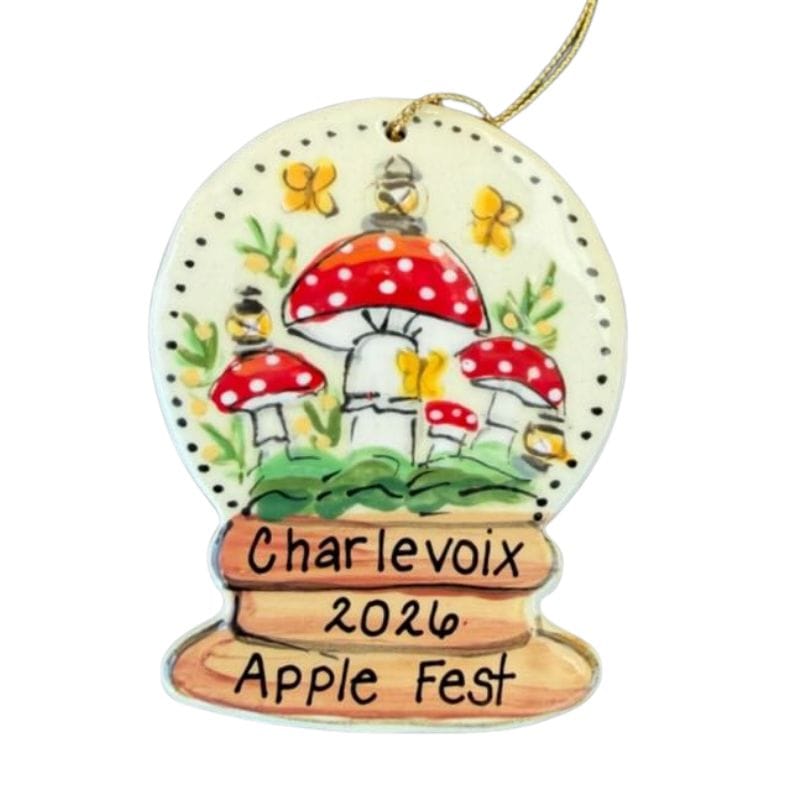 Snow Globe Woodland Mushroom Ornament