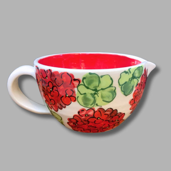 Geranium Batter Bowl (small)