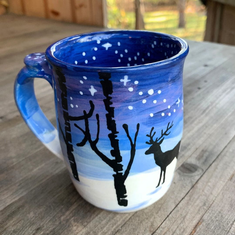 October Mug of the Month: Night Sky with Deer Mug