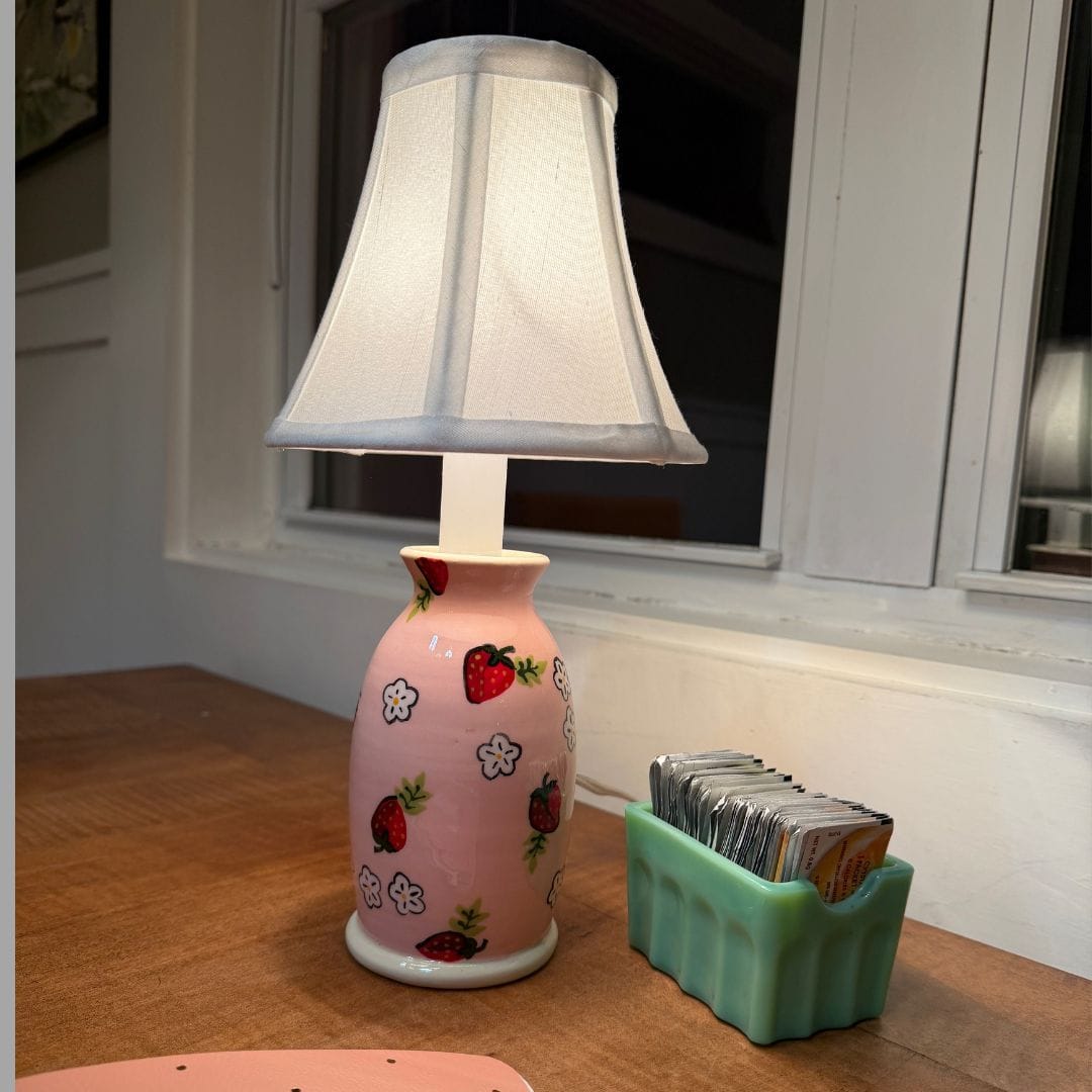 Pink Strawberry Small Slim Lamp
