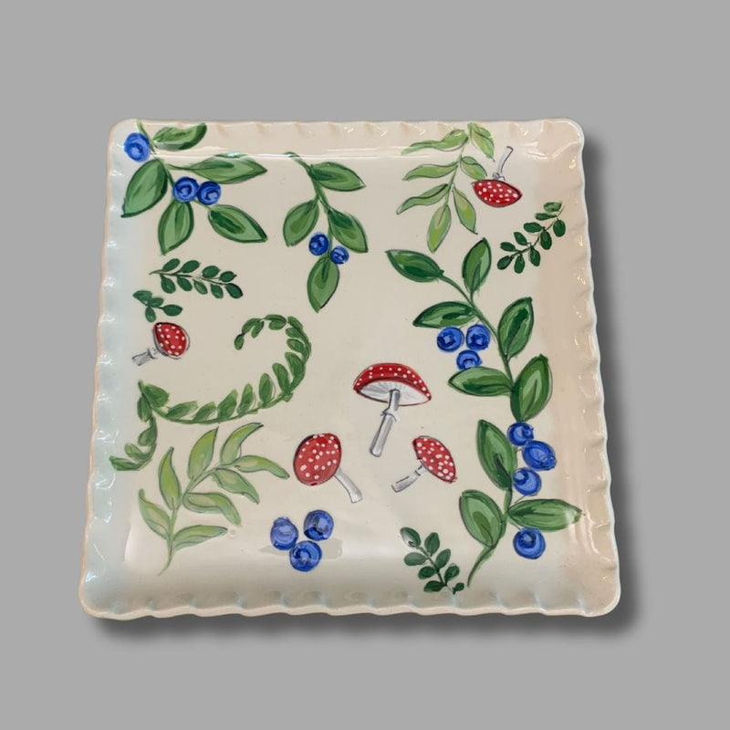 Forest Greens Square Plate