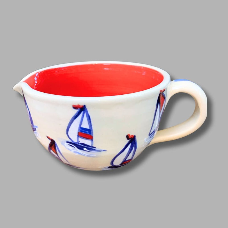 Red, White and Blue Sailboat  Batter Bowl (small)