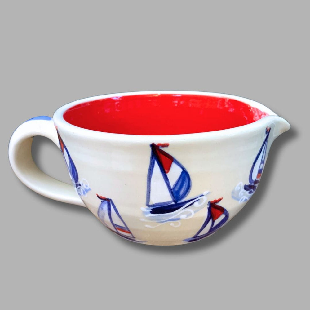Red, White and Blue Sailboat  Batter Bowl (small)