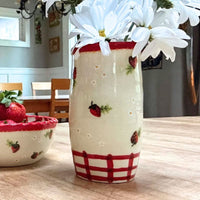 Strawberry Jam Pencil Vase