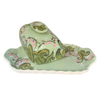 Vintage Lily of the Valley Butter Dish