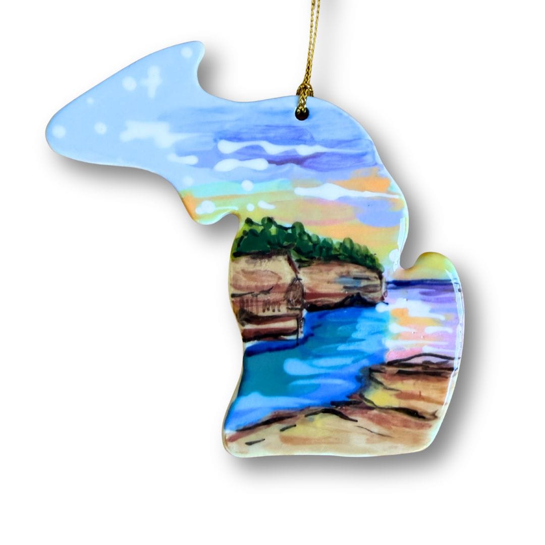Michigan Pictured Rocks Ornament