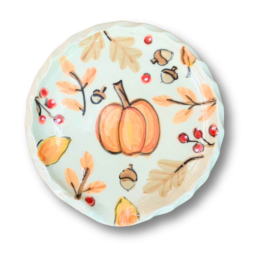 Pumpkin Autumn Spice Round  Spoon Rest