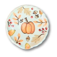 Pumpkin Autumn Spice Round  Spoon Rest