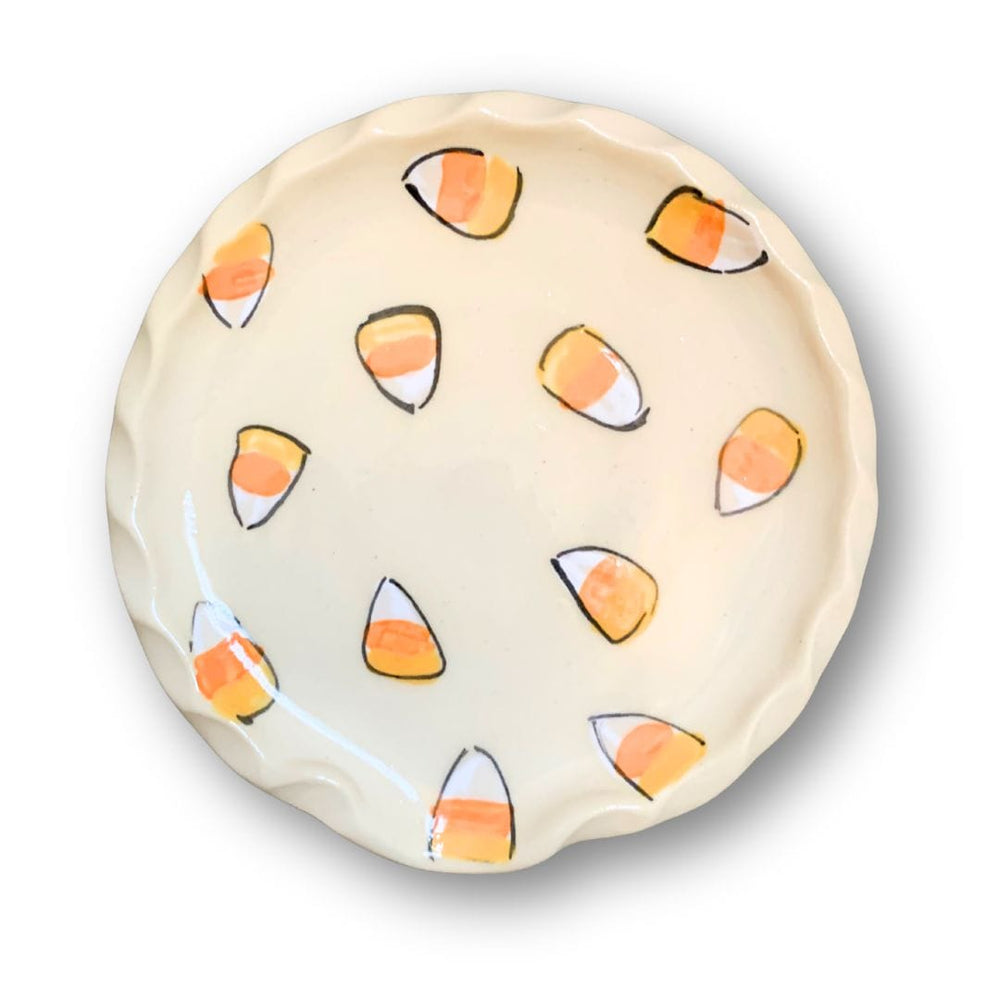 Candy Corn Round Spoon Rest