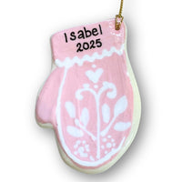 Pink Mini Mitten Ornament