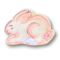 Pink Jelly Bean Bunny Trinket Tray