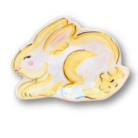 Yellow Jelly Bean Bunny Trinket Tray