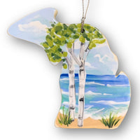 Michigan Birch Tree Ornament