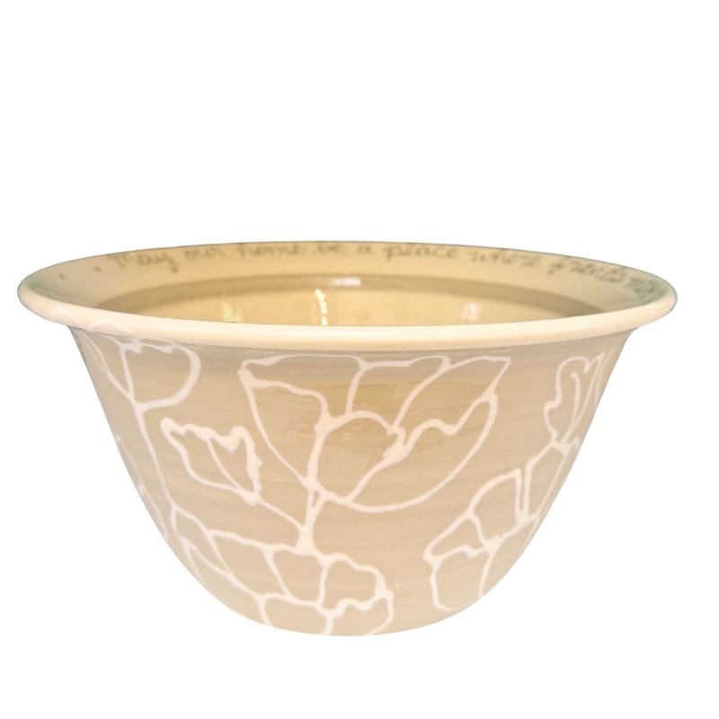 Full Color Simple Floral Medium Blessing Bowl (options)