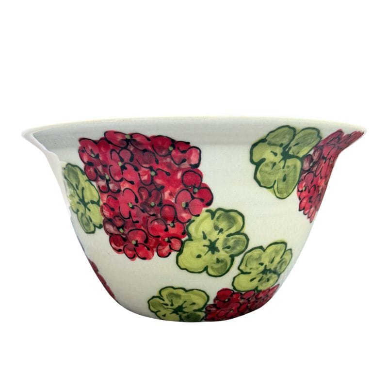 Red Geranium Blessing Bowl