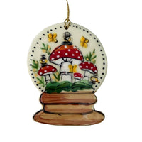 Snow Globe Woodland Mushroom Ornament