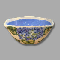Blue Hydrangea Serve Bowl