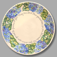 Blessing Large Serve Bowl Blue Hydrangea