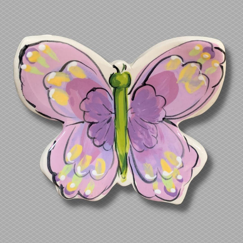 Butterfly: Purple Tea Bag Holder- Spoon Rest