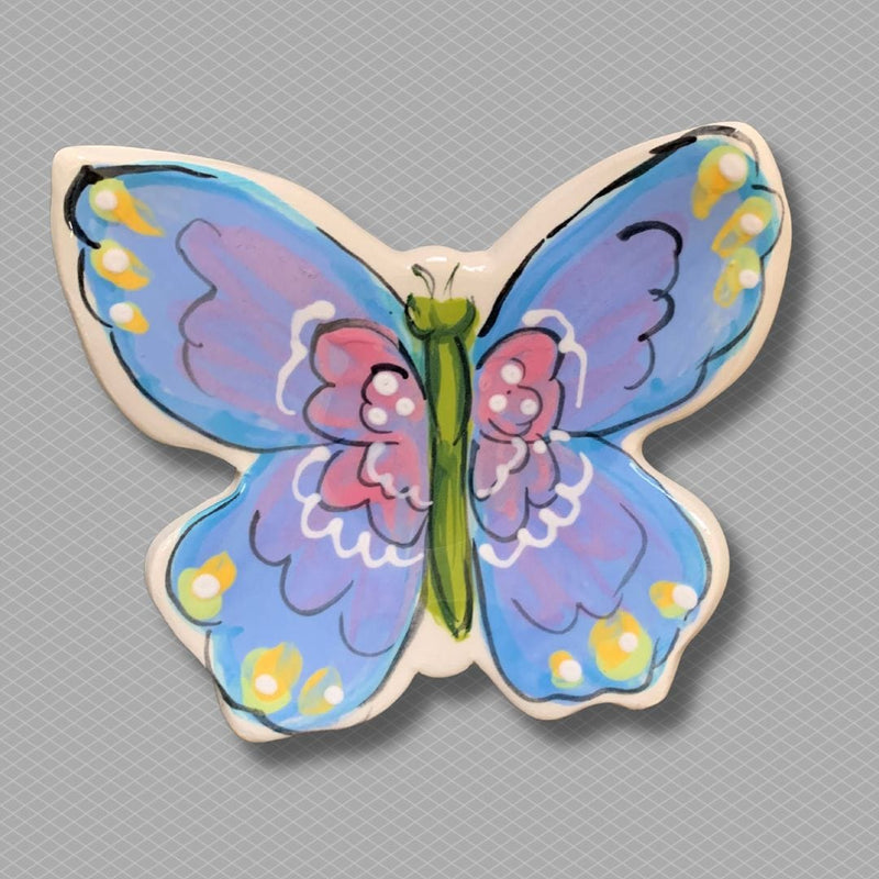 Butterfly: Blue/Purple Tea Bag Holder- Spoon Rest
