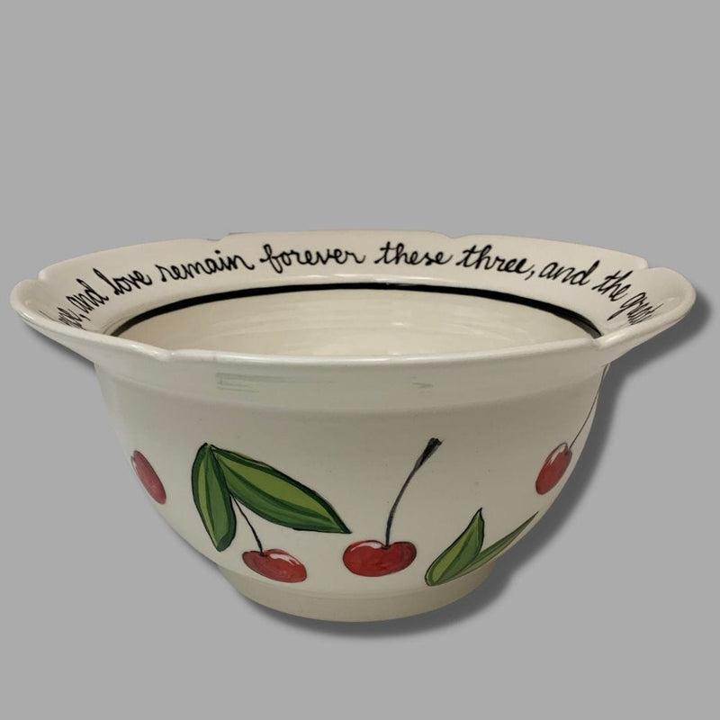 Organic Shaped Porcelain 10 Tall Serving Bowl