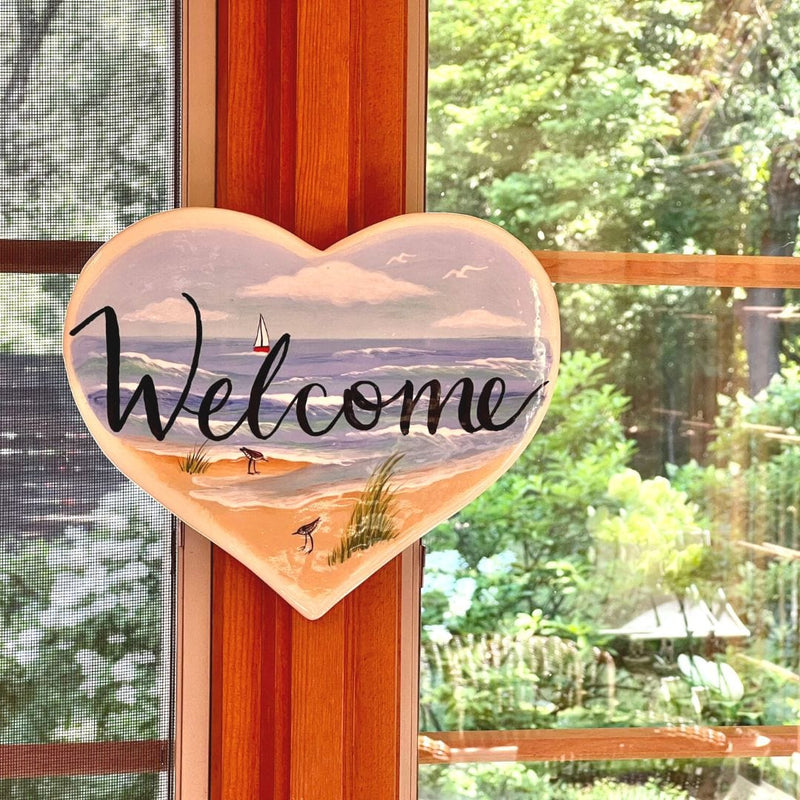 Welcome Heart Tile