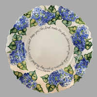 Blue Hydrangea Large Blessing Bowl