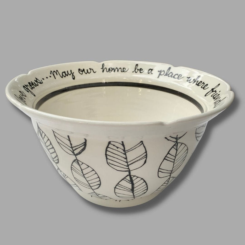 Contemporary Leaf Blessing Bowl