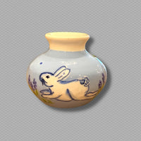 Blue Bunny Small Vase